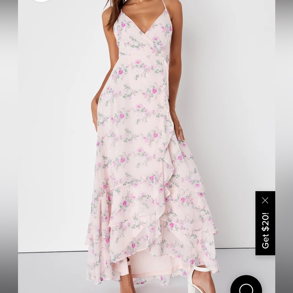 Lulus flowy floral dress
